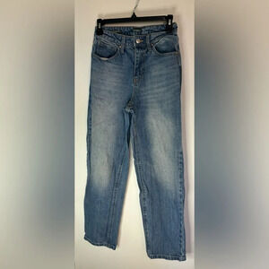 wild‎ fable high rise 90s relaxed straight jeans medium wash no distressing sz 0